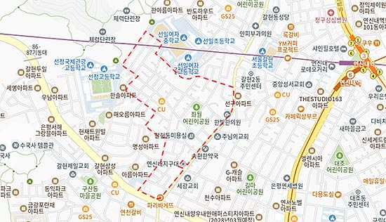 은평구 갈현동 5101  대상지 구역계는 선정위원회 조건이행 및 신속통합기획 등 계획수립 과정에서 변경될 수 있음