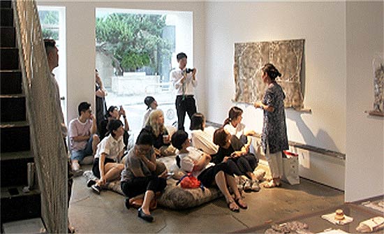  갤러리 연계 아티스트 토크  고정균 양은경 문멍 연계