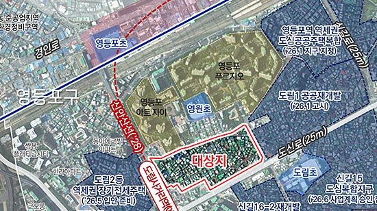 도림동 1331 일대 위치도