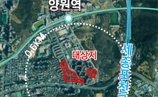  중랑구 망우동 휴먼타운20사업 대상지 특별건축구역